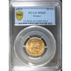 1913 20 Francs Gold Rooster...